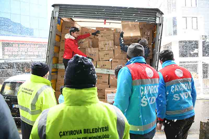 Çayırova’dan Deprem Bölgesine Yardım Tırı